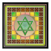 Star von David Judaism Akrylic Art
