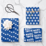 Star von David Mazel Tov Bar Bat Mitzvah Hanukkah Geschenkpapier Set<br><div class="desc">Ich hoffe,  Sie mögen diese handgefertigte Papier Sortenpack. Sie können die Hintergrundfarben ändern,  wenn Sie möchten! Karo aus meinem Shop für viel mehr Farben und Muster und lass mir wissen,  wenn du etwas angepasst haben möchtest. Ich habe passende Bar mitzvah Einladungen,  danke Ihnen Notizen,  mazel tov Karten,  und mehr!</div>