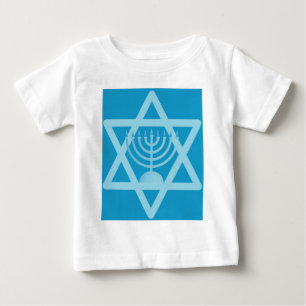 Star von David Menorah Baby T-shirt