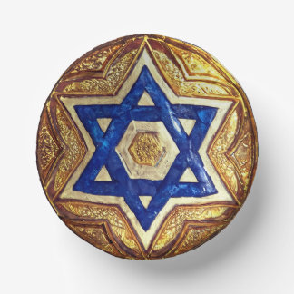 Star von David Paper Bowls, 7" Round Paper Bowl Pappteller