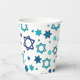 Star von David Paper Cups - White Pappbecher