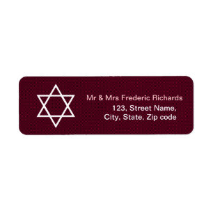 Star von David Pattern Bat Mitzvah