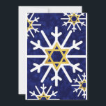 Star von David Snowflake Feiertagskarte<br><div class="desc">Der Winterstar von David Design</div>