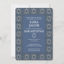 Star von David Tiles Custom Bar Mitzvah B'nai Bat Einladung