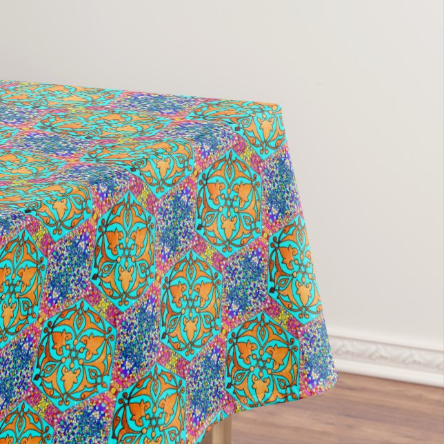 Star von David Turquoise fine Tischdecke (Beispiel)