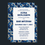 Star von David Watercolor Custom Bar Bat Mitzvah Einladung<br><div class="desc">Perfekte Karte, um eine Fledermausmitzvah, Bar mitzvah oder andere jüdische Feier anzukündigen! Das Sternmuster für Sie auf der Vorder- und Rückseite! Vollständig anpassbar! Klicken Sie auf "Personalisieren" oben, um den Text zu bearbeiten. Klicken Sie auf "Bearbeiten mit dem Design-Tool", um die Schriftart, Farben und Platzierungen anzupassen und das Design auf...</div>