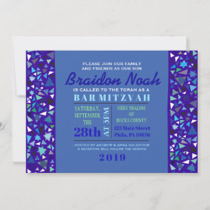 STAR WALL Bar Bat Mitzvah Einladung