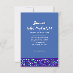 STAR WALL Bar Bat Mitzvah Party Card Einladung