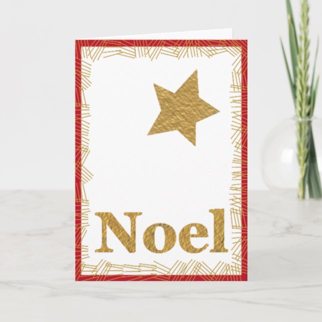 Star Weihnachten Weihnachtskarte (Vorderseite)