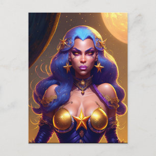 Star Witch Postkarte