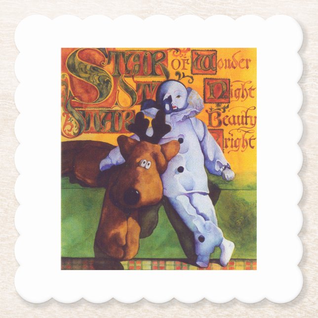 STAR WONDER Scalloped Paper Untersetzer (Vorderseite)