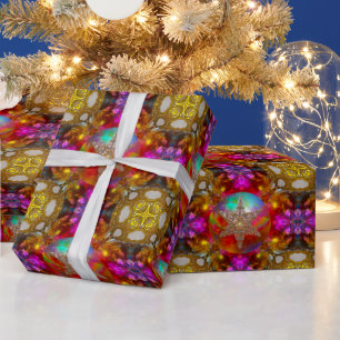 Star Wonder Weihnachten Eleganter Designer  Geschenkpapier