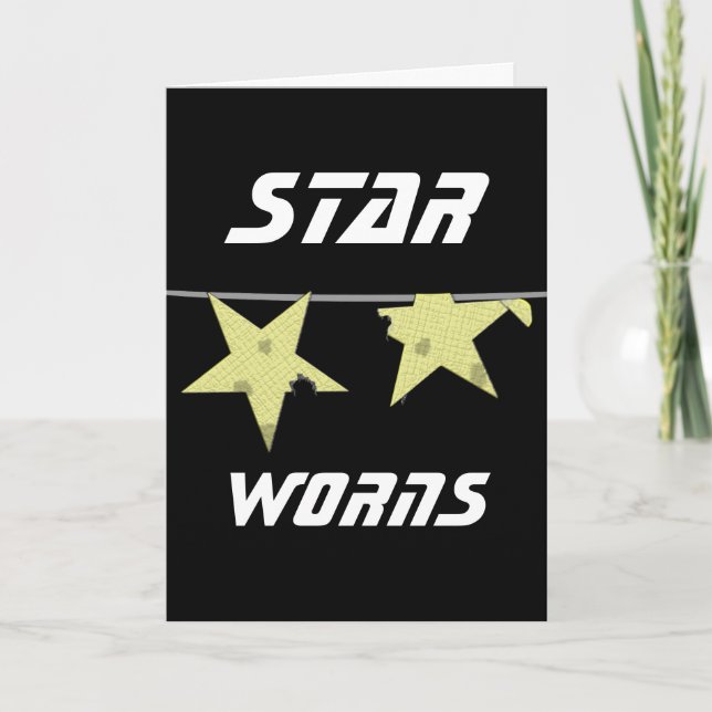 Star Worns Spaß Karte (Vorderseite)