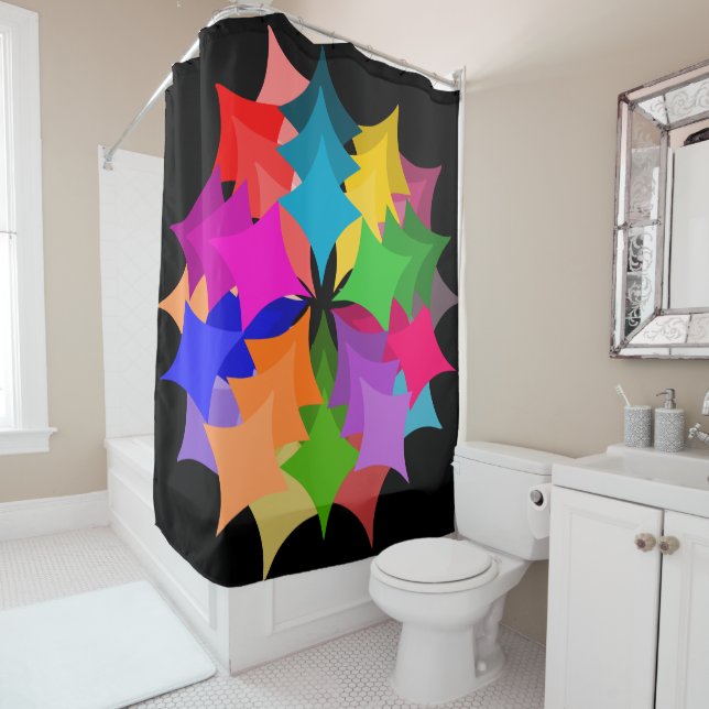 Star Wreath Duschvorhang (Beispiel)