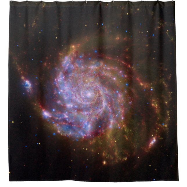 Starbirth im Pinwheel: M101 Galaxy Duschvorhang (Vorderseite)