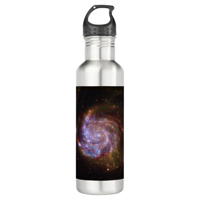 Starbirth im Pinwheel: M101 Galaxy Edelstahlflasche (Vorderseite)