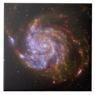 Starbirth im Pinwheel: M101 Galaxy Fliese