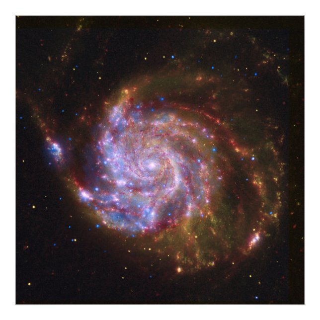 Starbirth im Pinwheel: M101 Galaxy Fotodruck (Vorne)