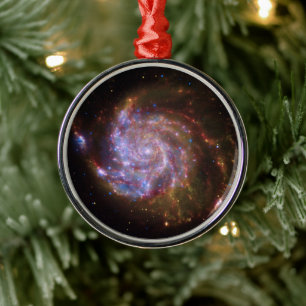 Starbirth im Pinwheel: M101 Galaxy Ornament Aus Metall