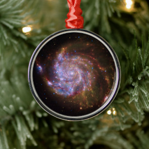 Starbirth im Pinwheel: M101 Galaxy Ornament Aus Metall