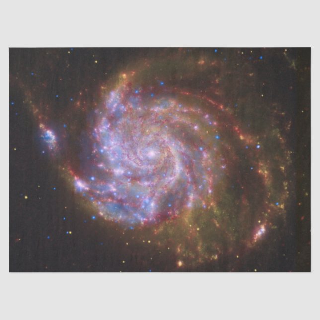 Starbirth im Pinwheel: M101 Galaxy Seidenpapier (Vorderseite)