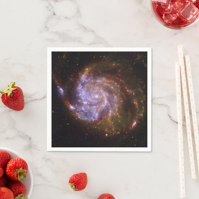 Starbirth im Pinwheel: M101 Galaxy Serviette (Beispiel)