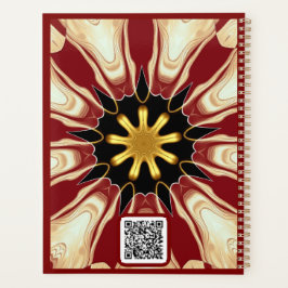 Starburst | Deep Crimson & Gold Luxury Organizer w Planer