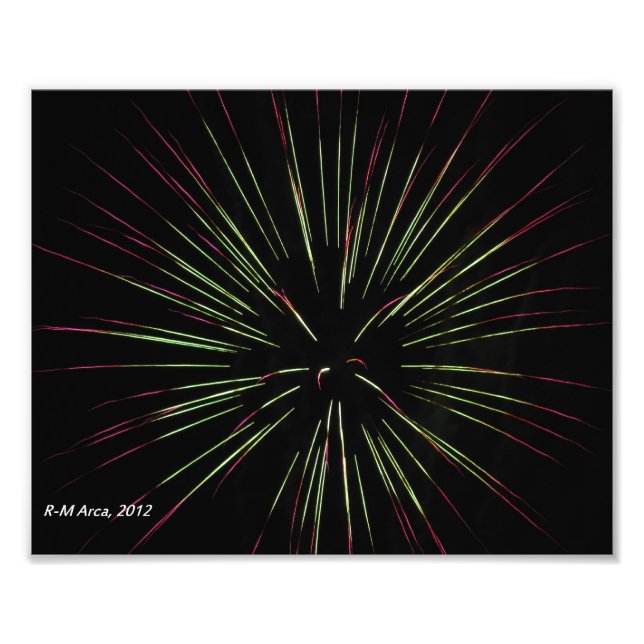 Starburst Fireworks Photo (Devant)