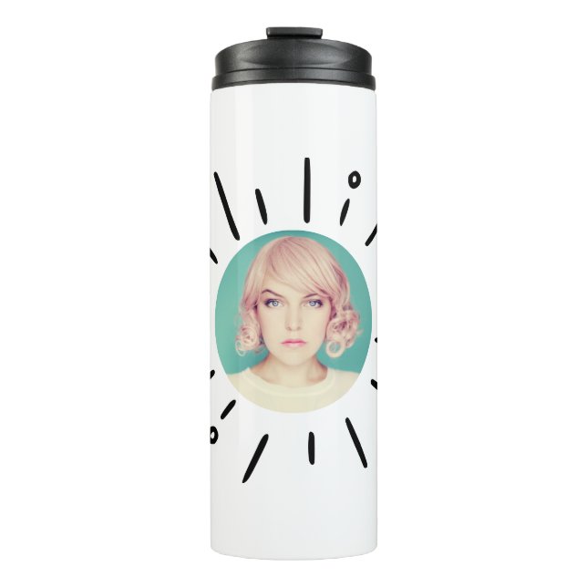 STARBURST |  Simple Fun Custom Photo Tumbler Thermosbecher (Vorderseite)