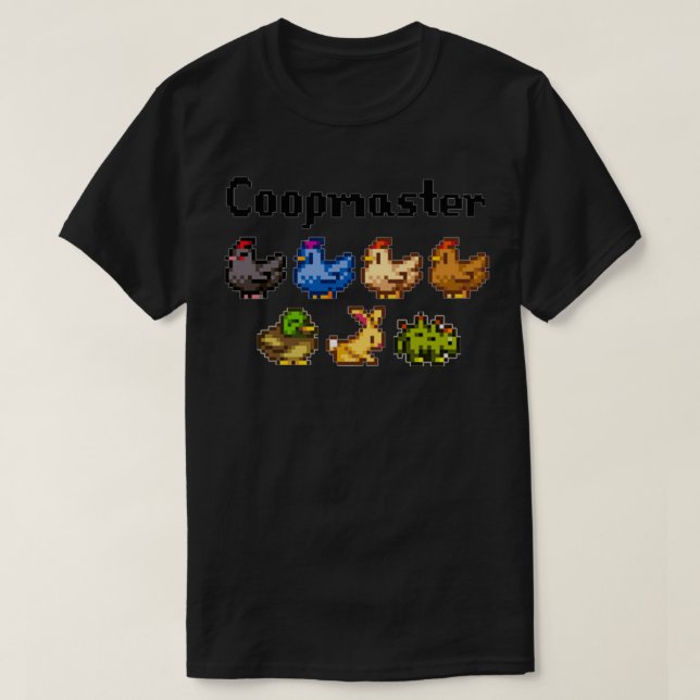 Stardew Valley Coopmaster Coop Animals T-Shirt (Design vorne)