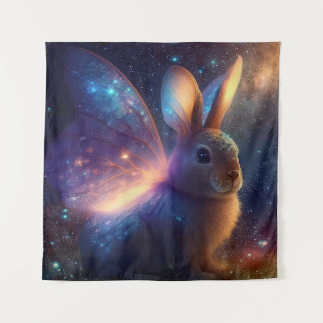 Stardust Bunny Wandteppich (Vorderseite)