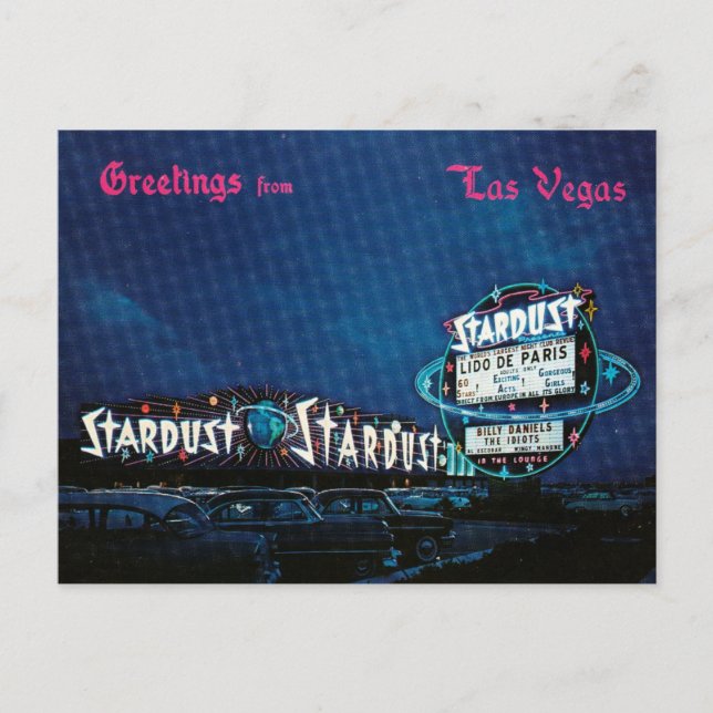 Stardust Casino Vintag Las Vegas Neon Postkarte (Vorderseite)