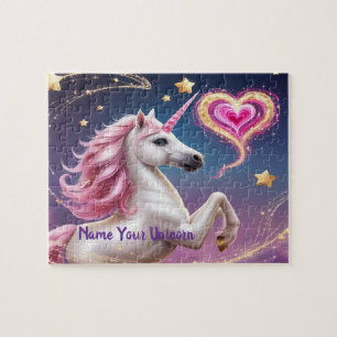 Stardust das Einhorn & Magisches Glitzer-Herz Kuns