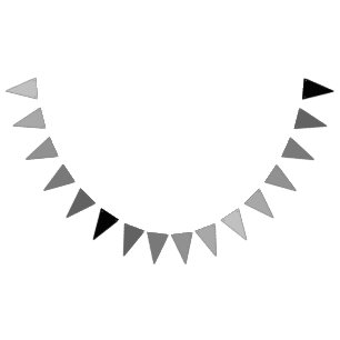 Stardust Grau bis Schwarz Gradient Theme Wimpelkette
