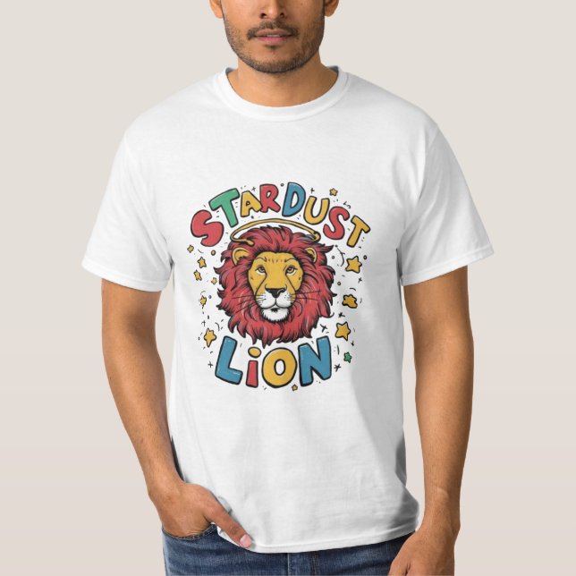 👕 🦁 Stardust Lion T - Shirt Design 🦁 👕 (Vorderseite)