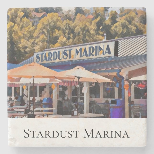 Stardust Marina Stein Untersetzer (Vorderseite)