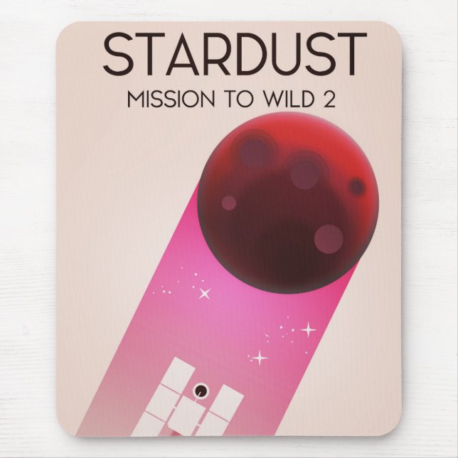 Stardust-Mission nach Comet Wild 2 Mousepad (Vorne)