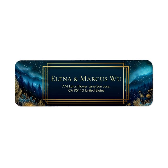 Stardust Mountain Gilded Forest Return Address (Vorne)