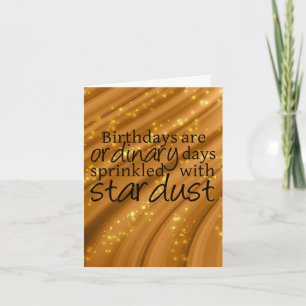 Stardust Sprinkler Geburtstagkarte Karte