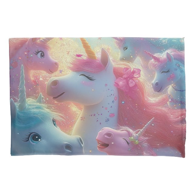Stardust Unicorn Gala Kissenbezug (Vorderseite)