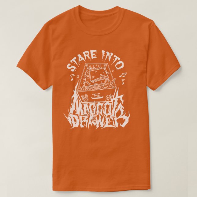 Stare in die Maggot-Schublade T-Shirt (Design vorne)