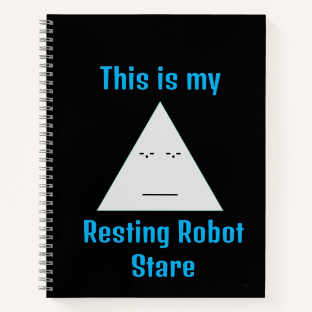 Stare-robot de repos - Carnet Spiral (Devant)