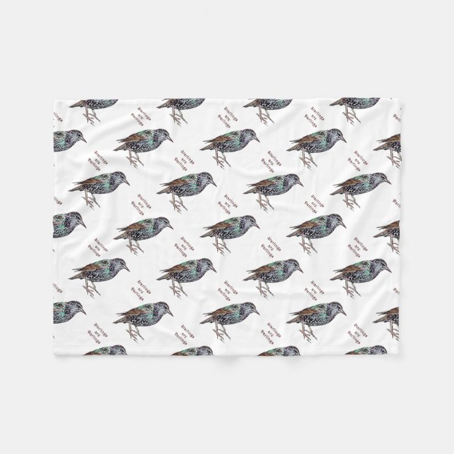 Stare sind Schätzchen Fleecedecke (Vorderseite (Horizontal))