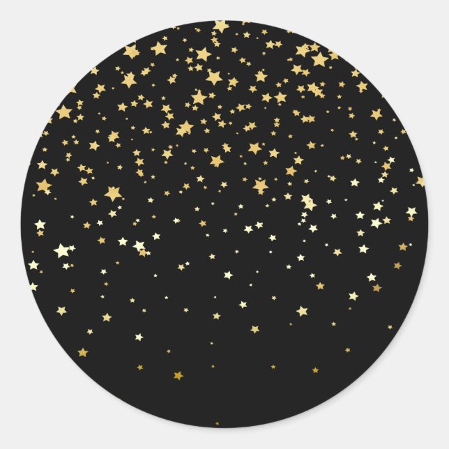 Starfallaufkleber Runder Aufkleber (Vorderseite)