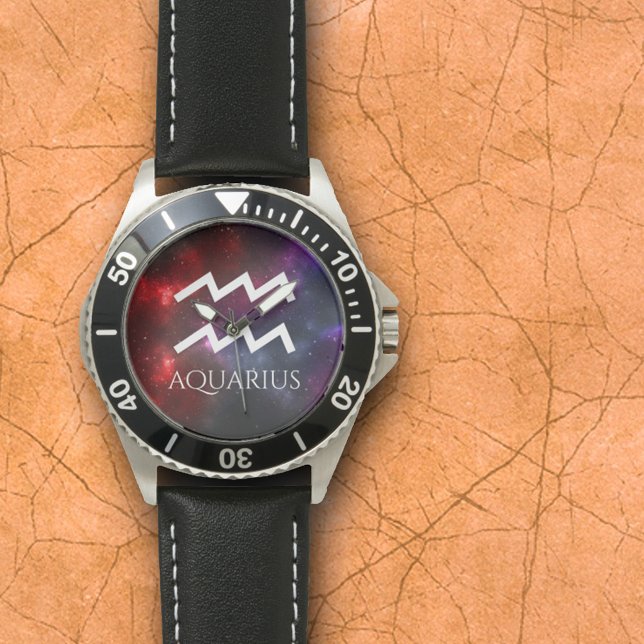 Starfield Aquarius Water Bearer Western Zodiac Armbanduhr (Von Creator hochgeladen)