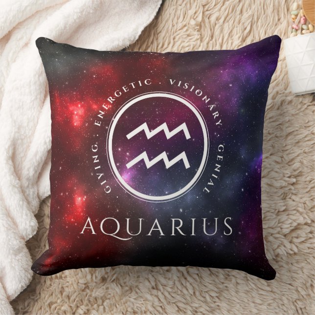 Starfield Aquarius Water Bearer Western Zodiac Kissen (Decke)