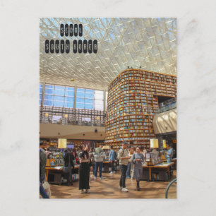 Starfield Library in Seoul Postkarte