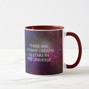 Starfield mit mehrfarbigem kosmischer Staub Tasse