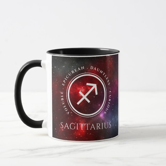 Starfield Sagittarius Archer Western Zodiac Tasse (Links)
