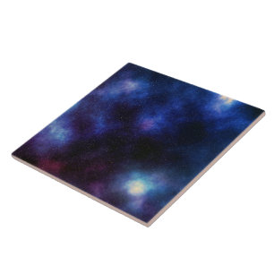 Starfield Space, Nachthimmel mit vielen Sternen Fliese